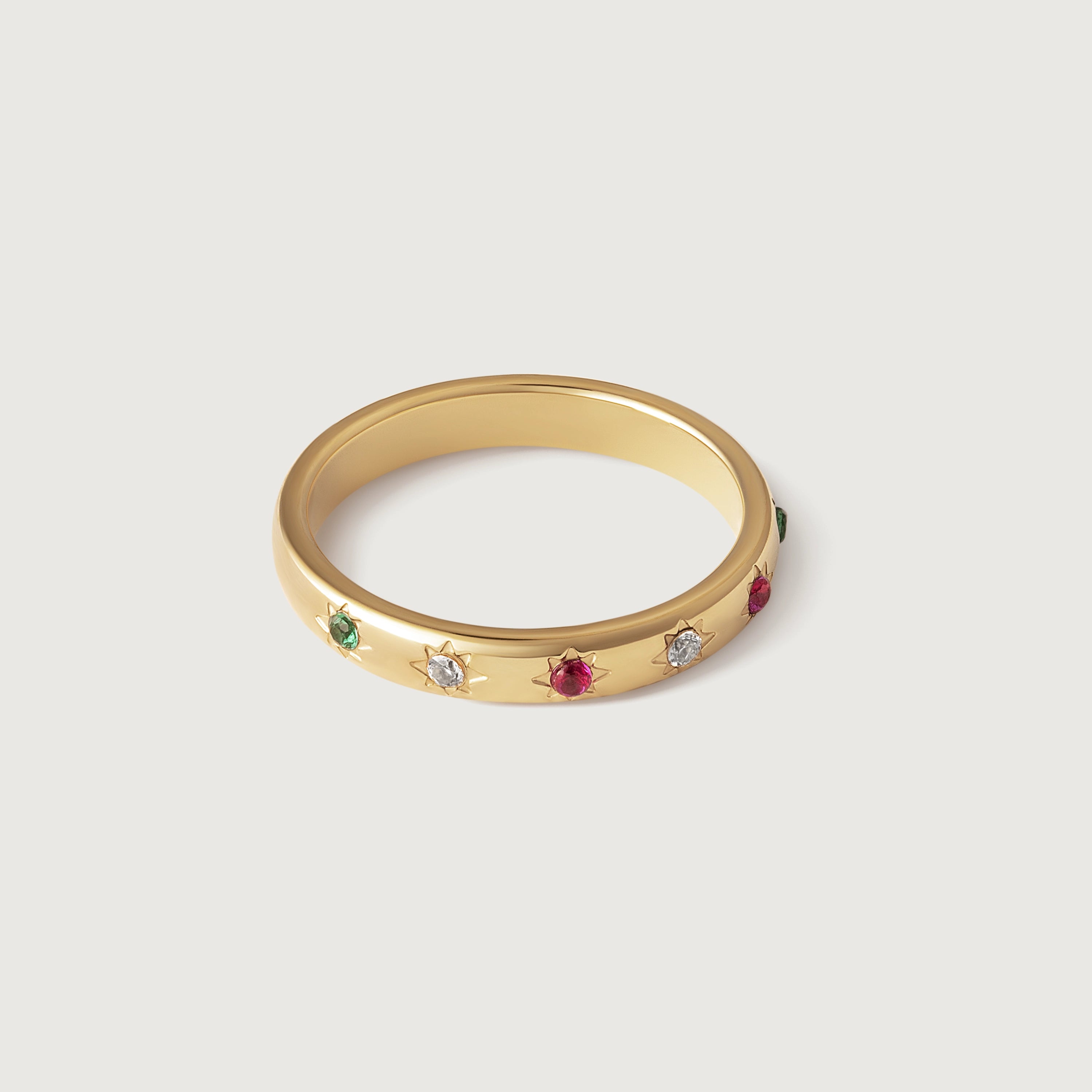 Celestial Ring with Multi Colour Constellation