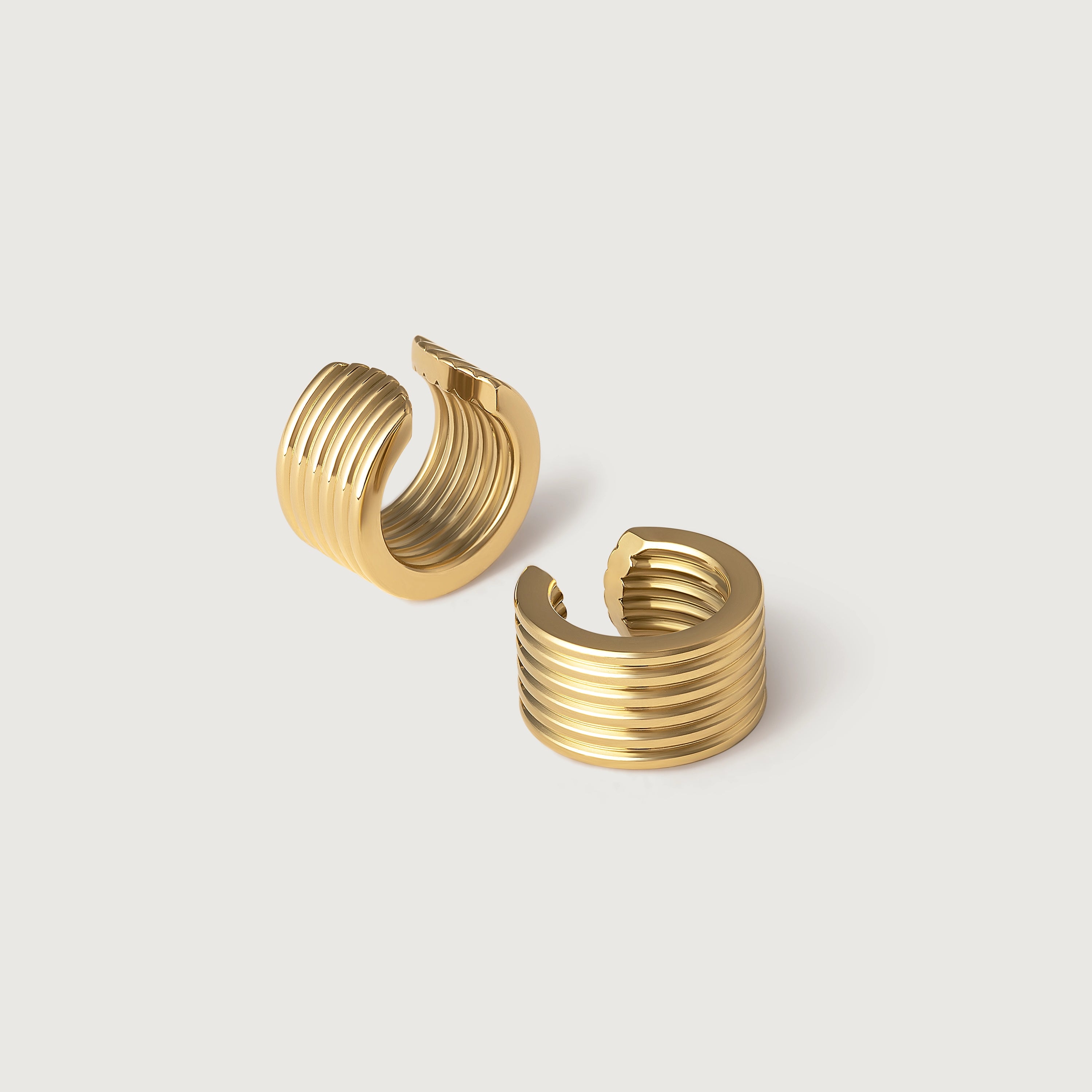 Atlas Cuffs by Kaleya Studio, gold helix ear cuff earrings