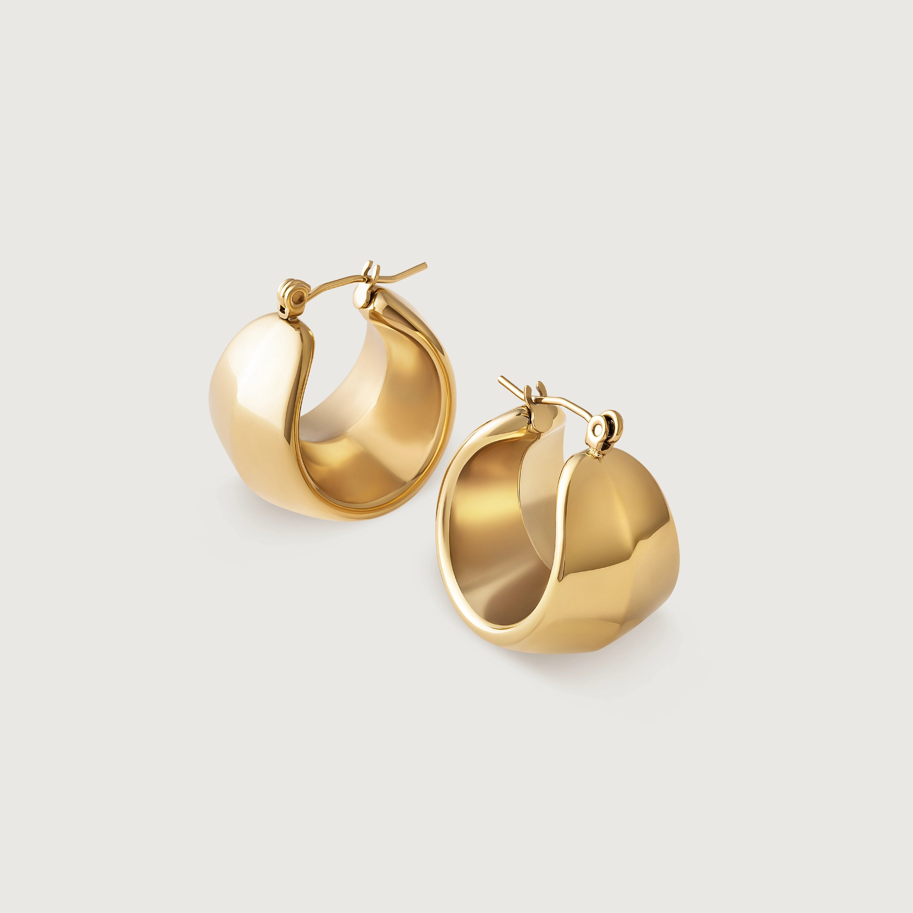 Cercei Luxe Curves aurii