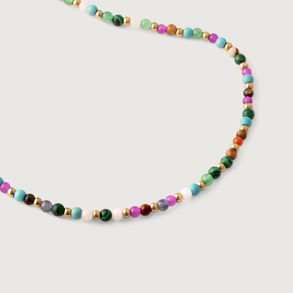 Rainbow Beaded Necklace