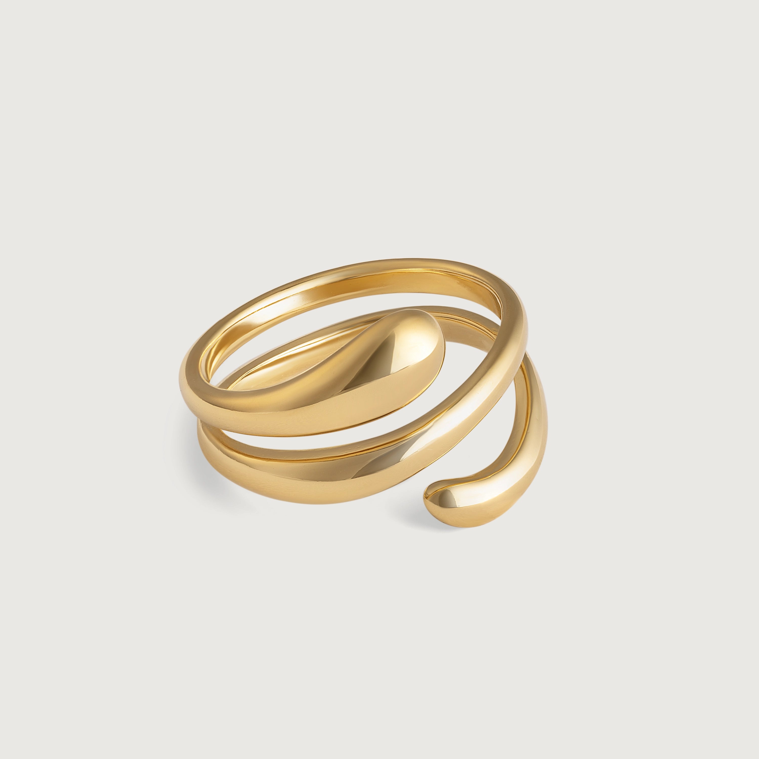 Serpent ring - hypoallergenic statement ring for sensitive skin