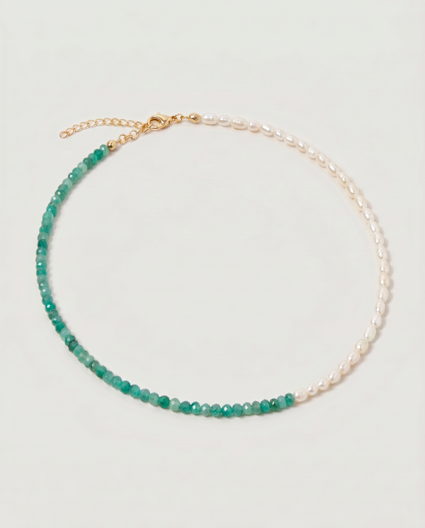 Halo Jade Beaded Necklace
