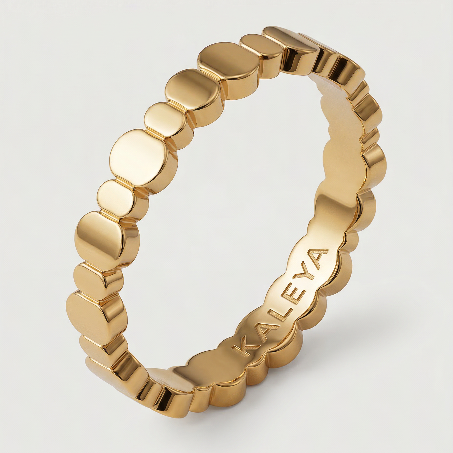 tiny and delicate 18k gold plated ring