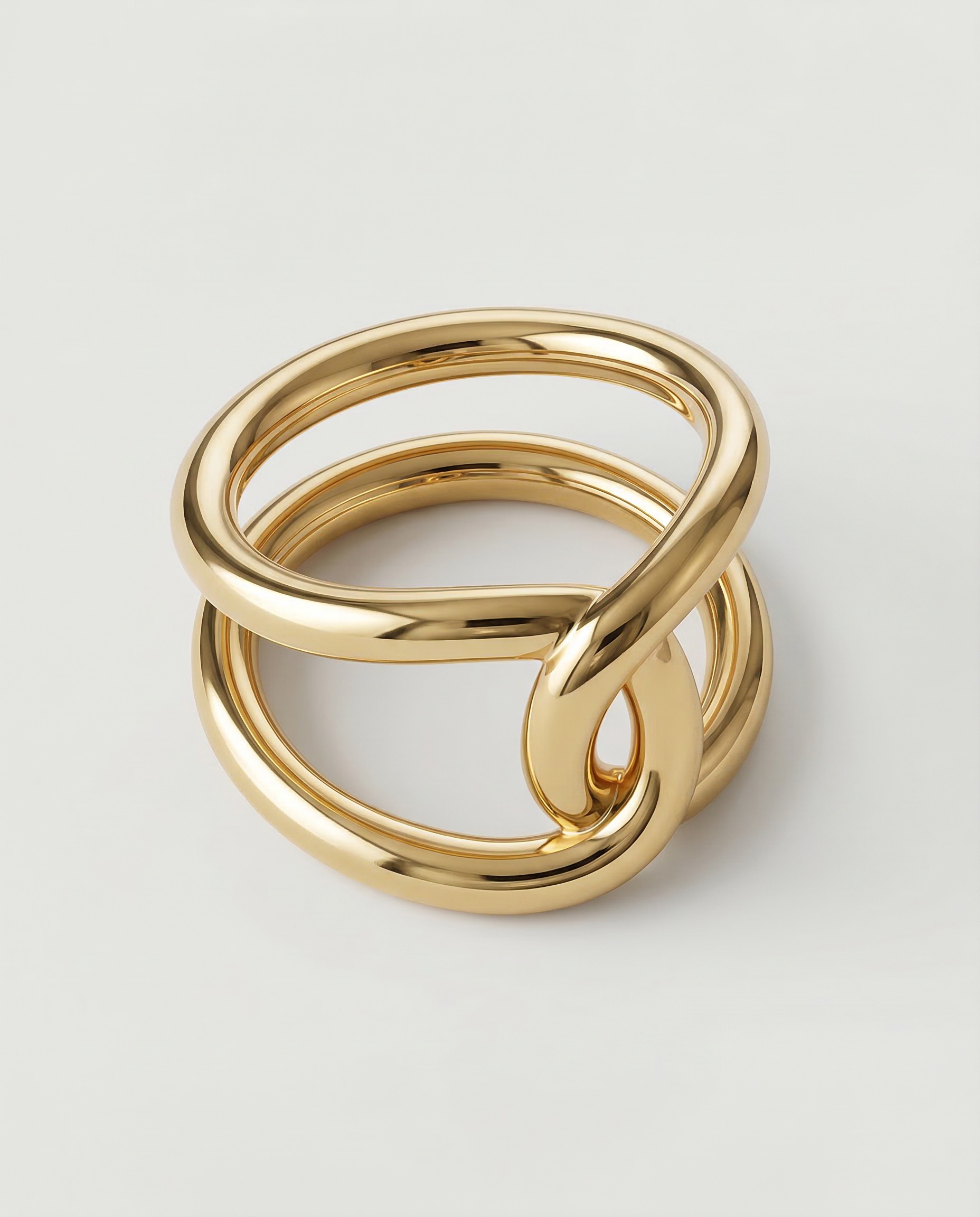 bold statement gold plated ring