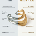 graphic showing the benefits of nysa ring by kaleya studio vs other brands